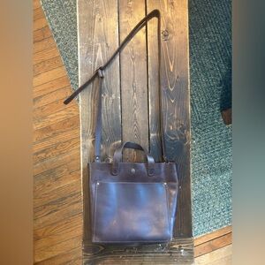 Portland Leather Dark Brown medium Crossbody Bag